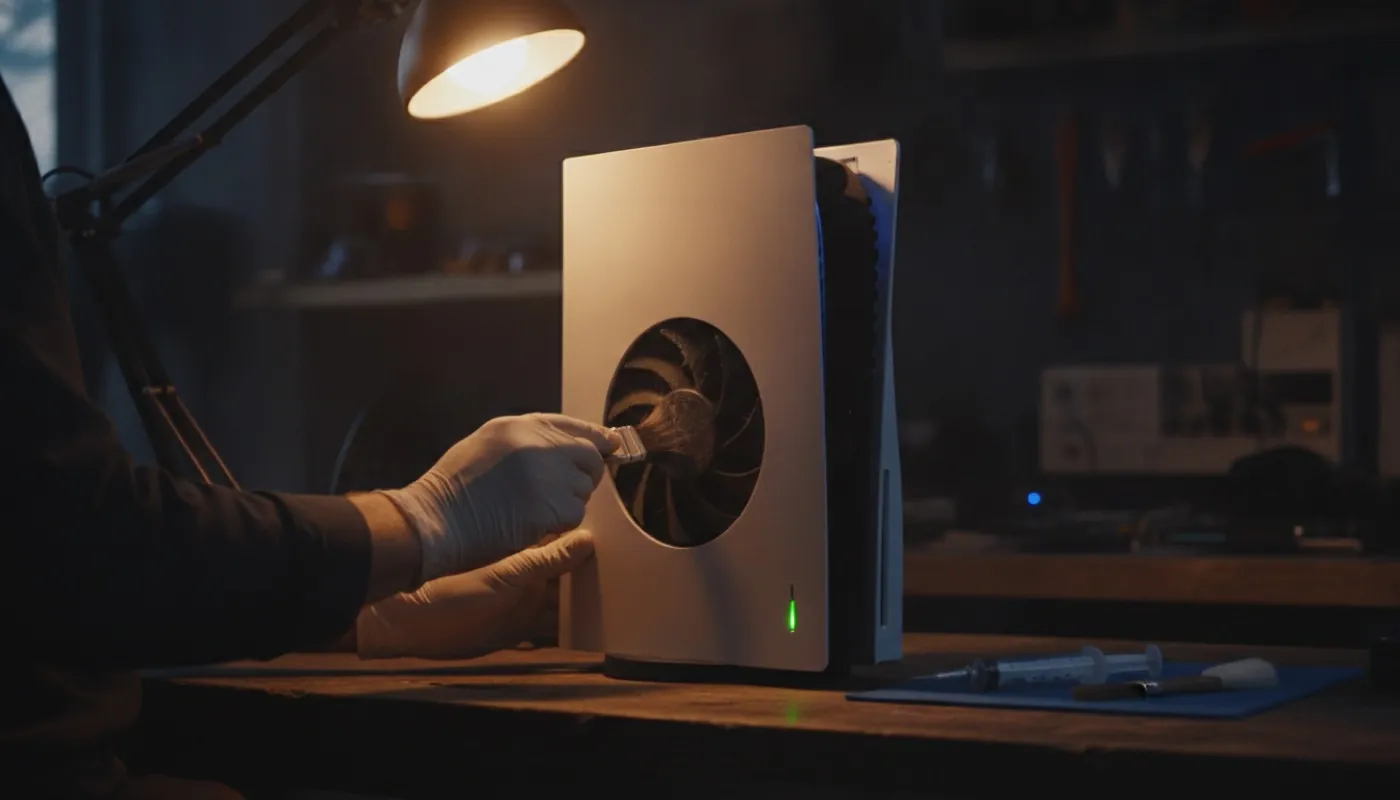 Чистка системы охлаждения PlayStation 5